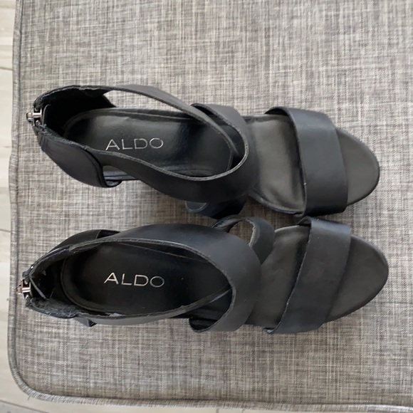 Aldo Black Wedges - Size 40 - Picture 3 of 5